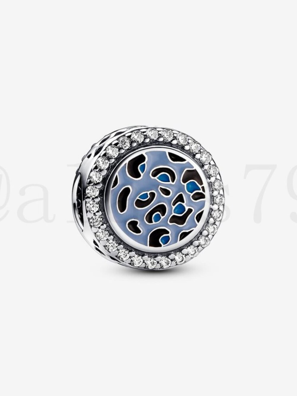 Pandora Blue Leopard Charm